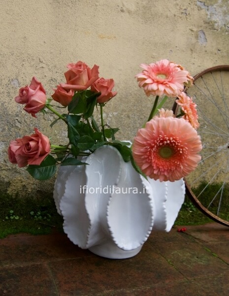 Vaso decorativo bianco