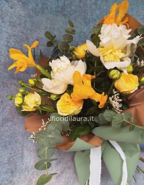 Bouquet Bianco e Giallo