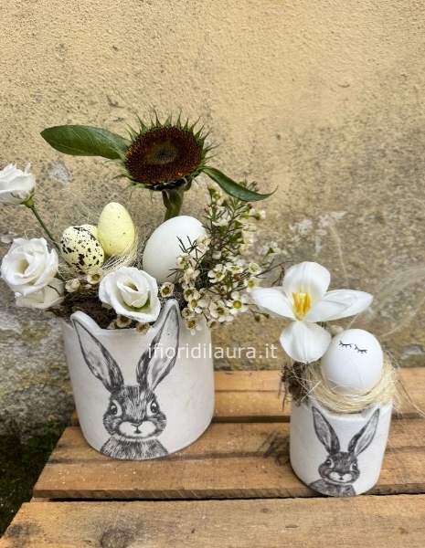 Vasetto Pasquale con Coniglietto