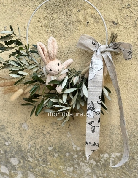 Ghirlanda Pasquale con Coniglietto